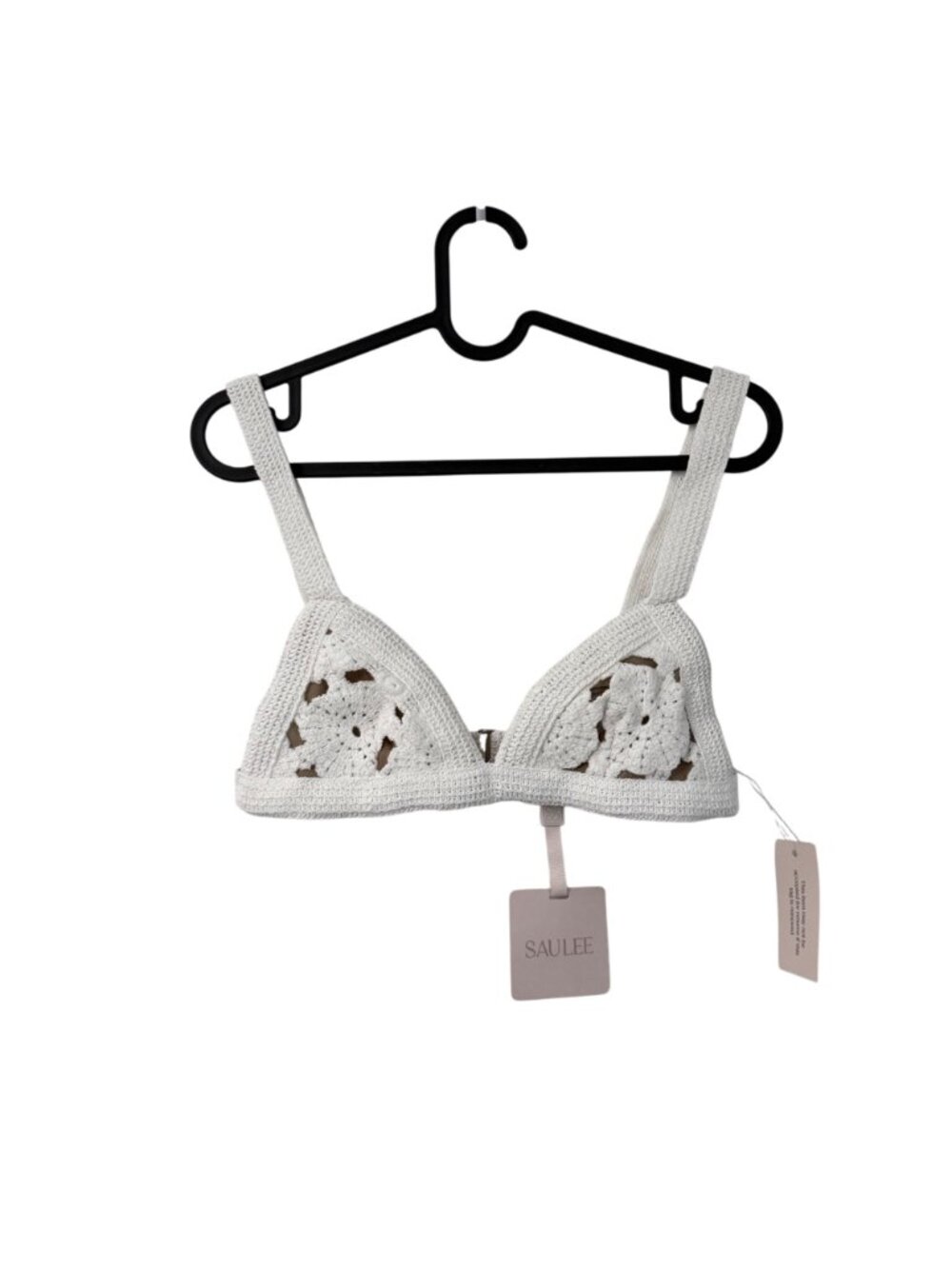 NEW Sau Lee Myko White Crochet Bralette Womens Size 0 - Picture 3 of 7
